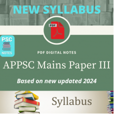 APPSC Group 1 Revised Mains Syllabus PDF Notes for Paper 3